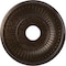 Ekena Millwork Berkshire PVC Medallion (Canopies up to 7"), 16"OD x 3 1/2"ID x 1"P, Textured Metallic Mystic Brown CMP16BEAMB - alternate 1